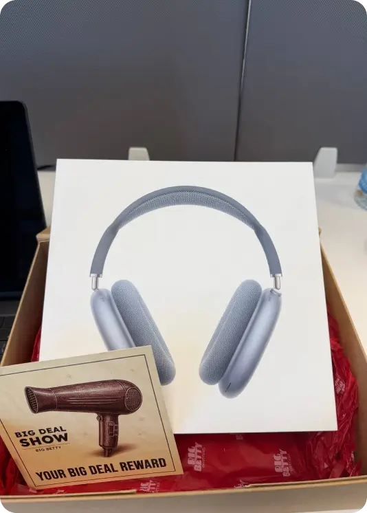 Big Deal Show reward — AirPods Max