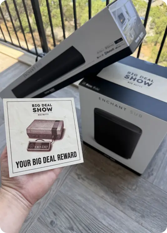 Big Deal Show reward — Enchant 1300