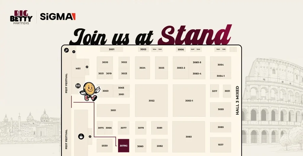 Big Betty Partners at SiGMA Rome — venue and floor map